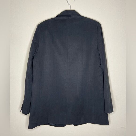 NWT Everlane The Tencel Oversized Black Blazer Jacket in Buttersmooth Size 8 - Picture 12 of 14
